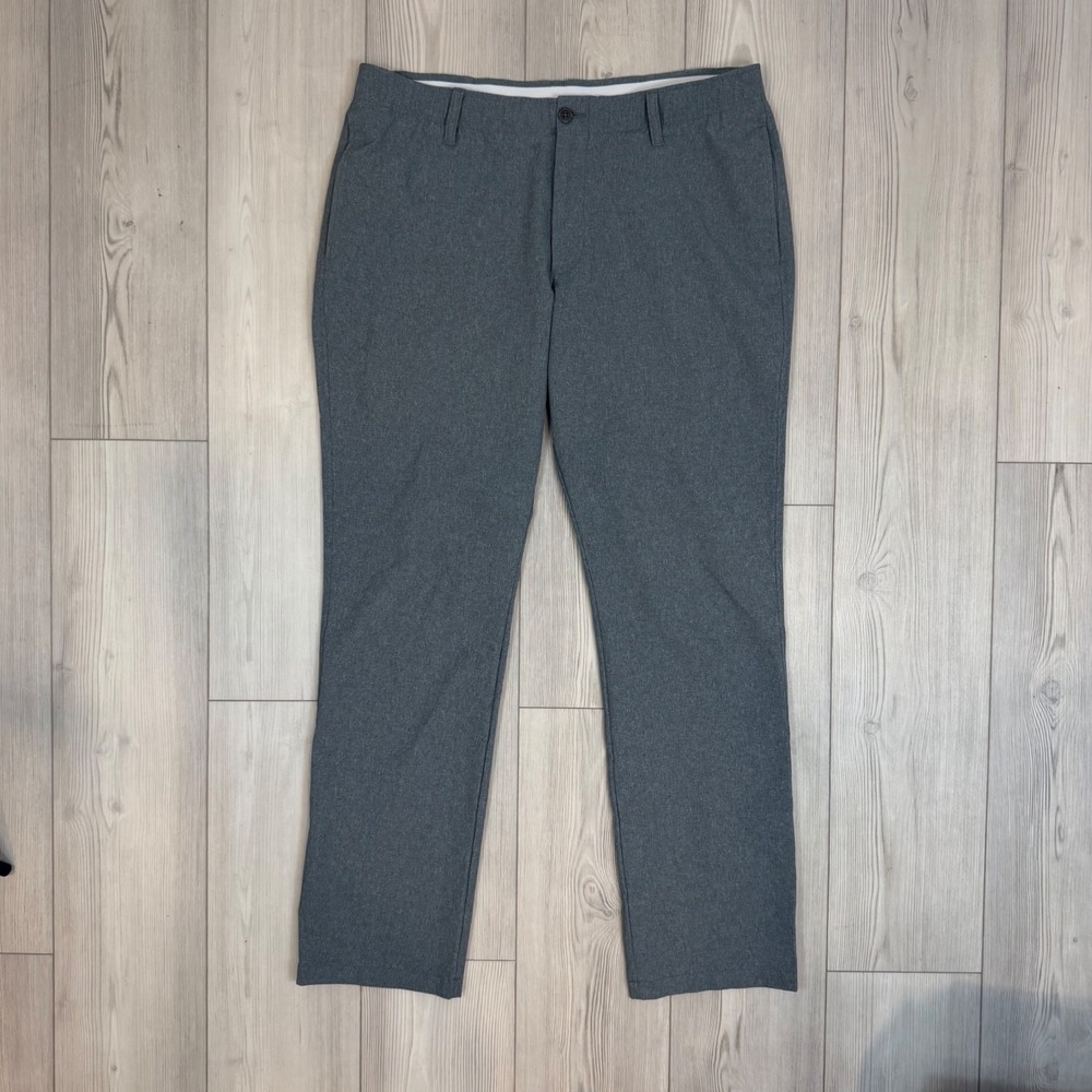 Under Armour Drive Golf Pants Mens 38x34 Gray Heathered UA Storm 1377358